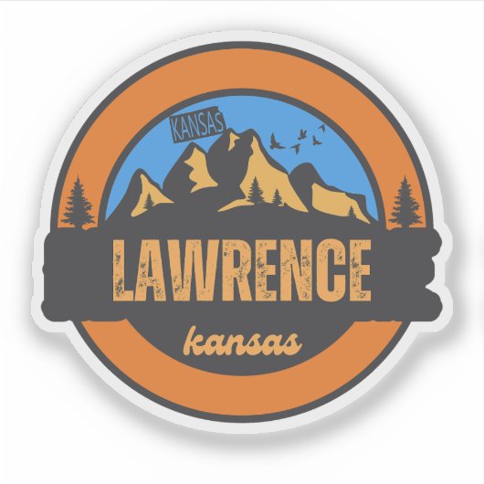 Lawrence, Kansas Sticker (Voorkant)