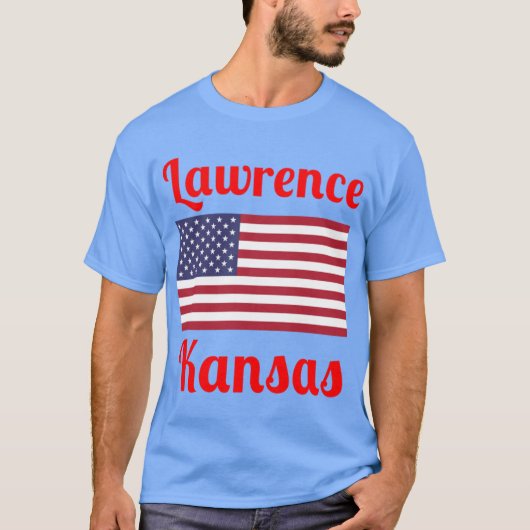 Lawrence Kansas Stijlvolle Prints2 T-shirt (Voorkant)