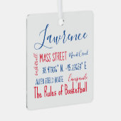 Lawrence Kansas Subway Art Ornament (Voorkant Rechts)