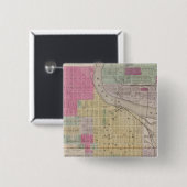 Lawrence, Kansas Vierkante Button 5,1 Cm (Voorkant /achterkant)