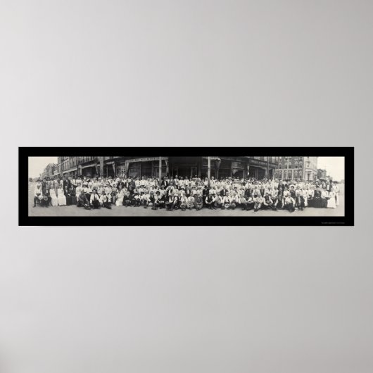 Lawrence KS Massacre Foto 1913 Poster (Voorkant)