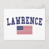 Lawrence KS Vlag Briefkaart (Voorkant)