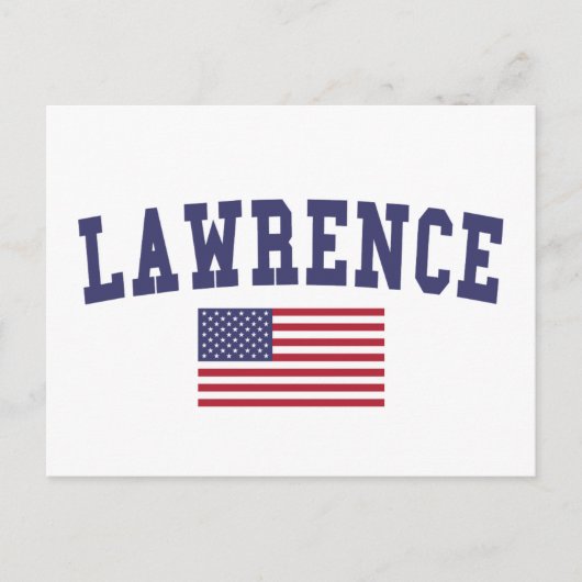 Lawrence KS Vlag Briefkaart (Voorkant)