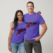 Lawrence Lake Outing MN Plaid Oversized T-shirt (Unisex)