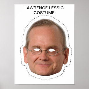 Lawrence Lessig Kostuum Poster