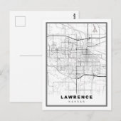 Lawrence Map Briefkaart (Voorkant / Achterkant)