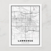 Lawrence Map Briefkaart (Voorkant)