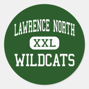 Lawrence North - Wildcats - High - Indianapolis Ronde Sticker