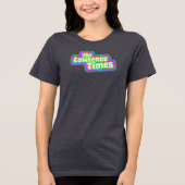 Lawrence Times groovy femme - houtskool Tri-Blend Shirt (Voorkant)