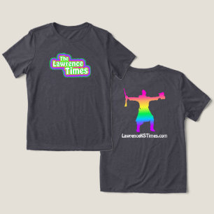 Lawrence Times groovy femme - houtskool Tri-Blend Shirt
