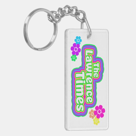 Lawrence Times groovy flower sleutelhanger (Voorkant Links)