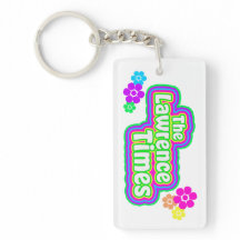 Lawrence Times groovy flower sleutelhanger