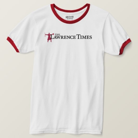 Lawrence Times ringer T-shirt (Design voorkant)