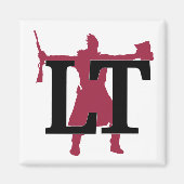 Lawrence Times square magnet - LT logo (Voorkant)