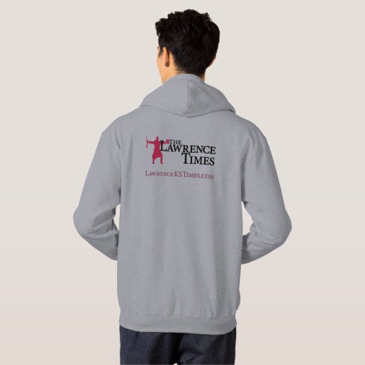 Lawrence Times volwassen hoodie (voor & achter) (Achterkant volledig)