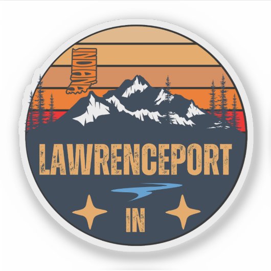 Lawrenceport, Indiana Sticker (Voorkant)