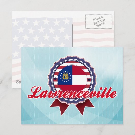 Lawrenceville, GA Briefkaart (Voorkant / Achterkant)
