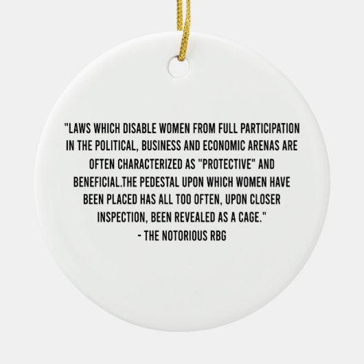 Laws which disabled woman from full participation keramisch ornament (Voorkant)