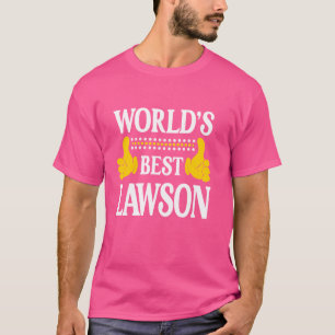 Lawson Achternaam Team Familie Achternaam World's T-shirt
