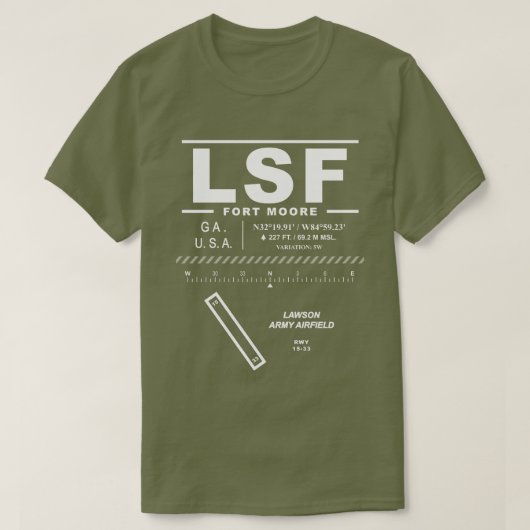 Lawson Army Airfield LSF T-shirt (Design voorkant)