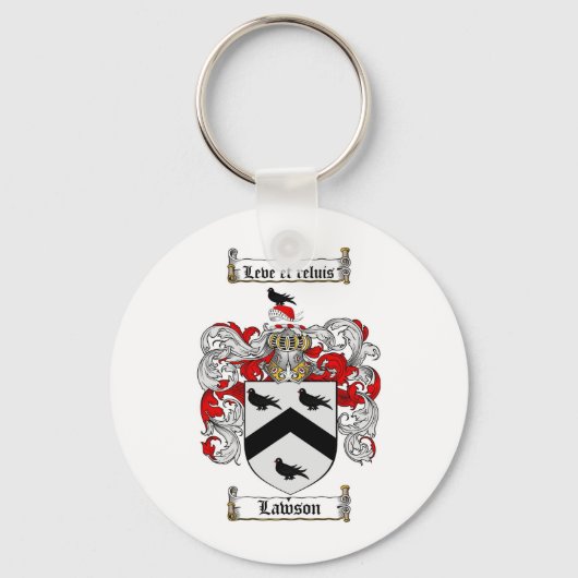 LAWSON FAMILIE CREST - LAWSON WAPENKAT SLEUTELHANGER (Voorkant)