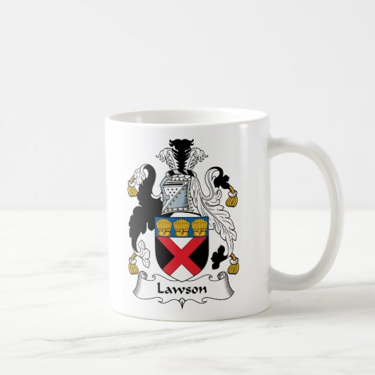 Lawson Family Crest Koffiemok (Rechts)