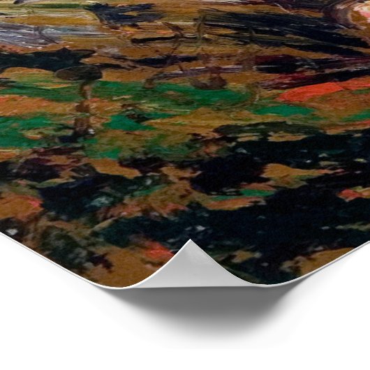 Lawson's River Scene-Boats and Houses Poster (Hoek)