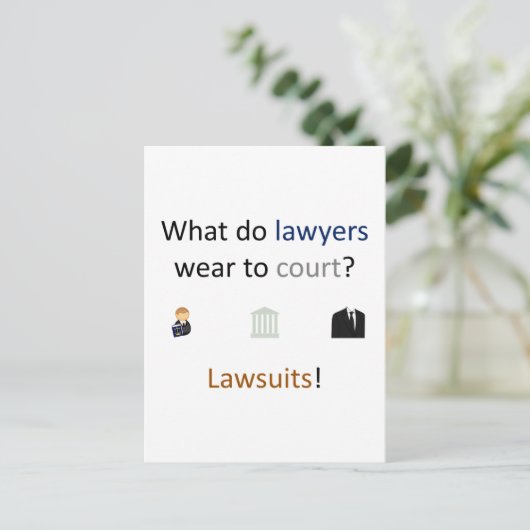 Lawsuit Briefkaart (Staand voorkant)