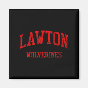 Lawton middelbare school hs lawton ok vintage spor magneet