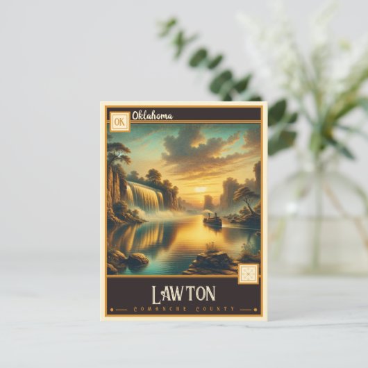 Lawton, Oklahoma |  Briefkaart (Staand voorkant)