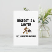 LAWYER BIGFOOT FEESTDAGENKAART (Staand voorkant)