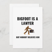 LAWYER BIGFOOT FEESTDAGENKAART (Voorkant / Achterkant)