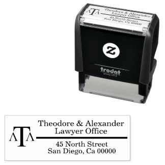 Lawyer Black Modern Business Zelfinktende Stempel