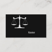 Lawyer Black Visitekaartje (Achterkant)