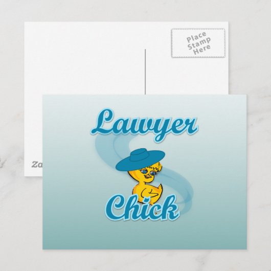 Lawyer Chick #3 Briefkaart (Voorkant / Achterkant)