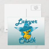 Lawyer Chick #7 Briefkaart (Voorkant / Achterkant)