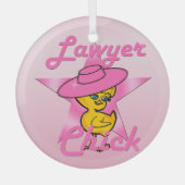 Lawyer Chick #8 Glas Ornament (Voorkant)