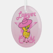 Lawyer Chick #8 Glas Ornament (Voorkant links)