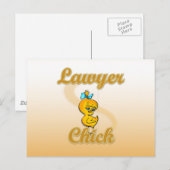 Lawyer Chick Briefkaart (Voorkant / Achterkant)