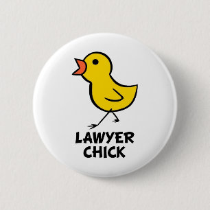 Lawyer Chick Ronde Button 5,7 Cm