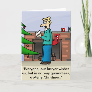 Lawyer Christmas Kaart