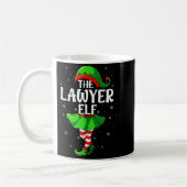 Lawyer Elf Christmas Girls Women Elf Squad Xmas Fa Koffiemok (Links)