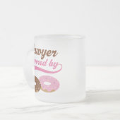 Lawyer Funny Gift Matglas Koffiemok (Voorkant links)