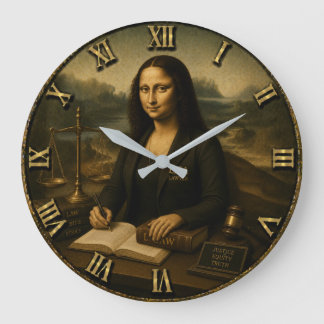Lawyer Funny Mona Lisa Attorney Justice Gift Grote Klok