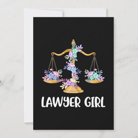 Lawyer Girl Kaart (Voorkant)