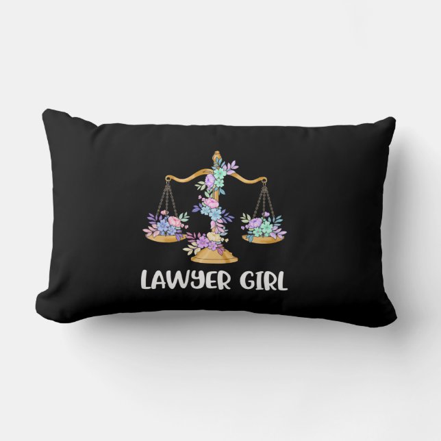 Lawyer Girl Kussen (Voorkant)