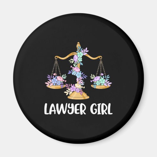 Lawyer Girl Magneet (Voorkant)