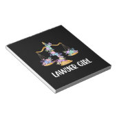 Lawyer Girl Notitieblok (Schuin)