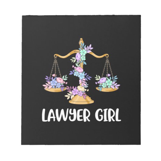 Lawyer Girl Notitieblok (Voorkant)
