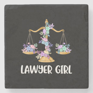 Lawyer Girl Stenen Onderzetter